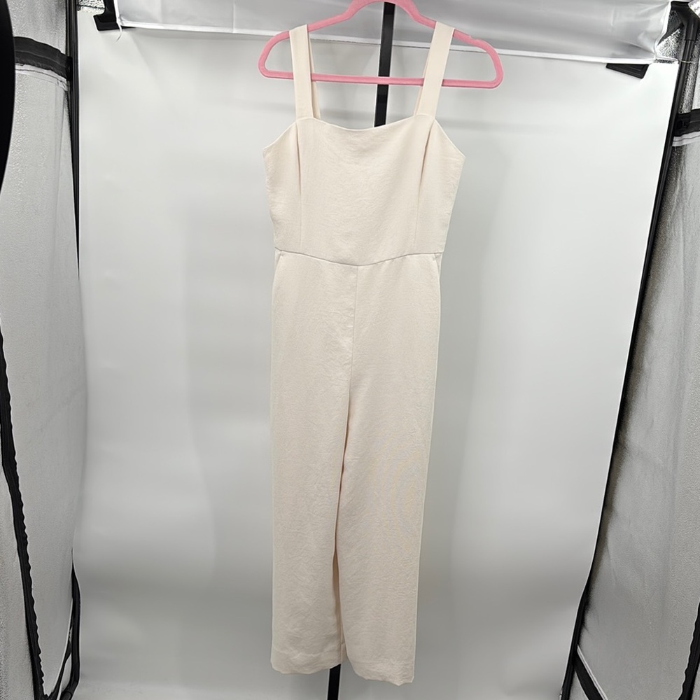 Wilfred‎ Cream Minimalist Cropped Jumpsuit Size 2